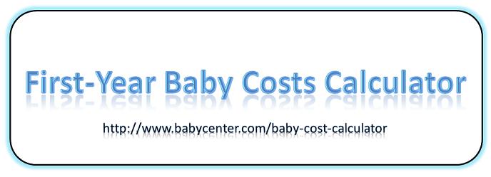 Image that says First-Year Baby Costs Calculator