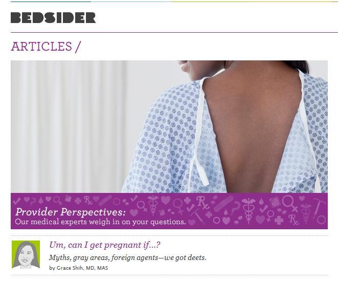 Image of Bedsider Articles - Medical experts answer real questions web page