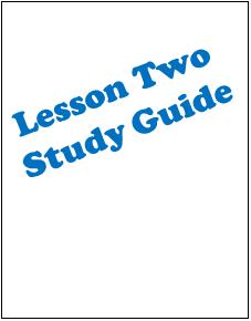 Lesson two study guide image